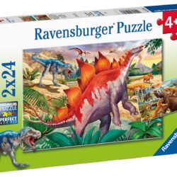Ravensburger Dinosaurus -palapelisetti 2 x 24