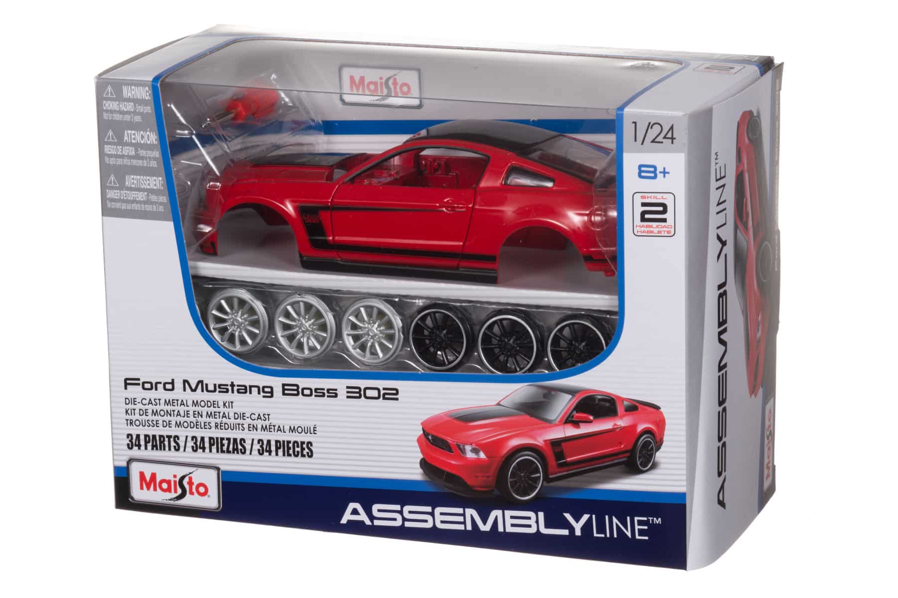 Maisto 2015 Ford Mustang GT auton rakennussetti 1 Maisto 2015 Ford Mustang GT auton rakennussetti