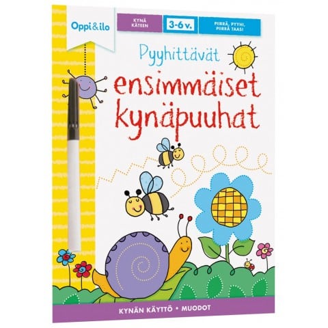 Oppi&Ilo Pyyhittävät ensimmäiset kynäpuuhat -puuhakirja 1 Oppi&Ilo Pyyhittävät ensimmäiset kynäpuuhat -puuhakirja