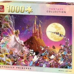 King Fantasy Collection Butterfly Princess -palapeli 1000