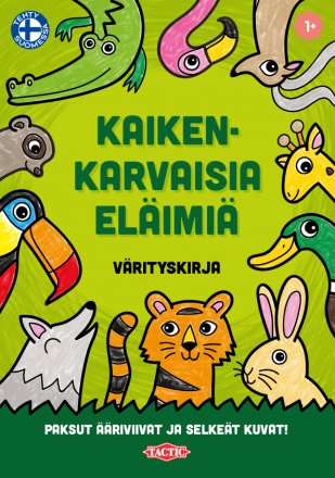 Kaikenkarvaisia Eläimiä Värityskirja 1 Kaikenkarvaisia Eläimiä Värityskirja