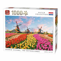 King 1000 palan palapeli Zaanse Schans, Alankomaat maisema