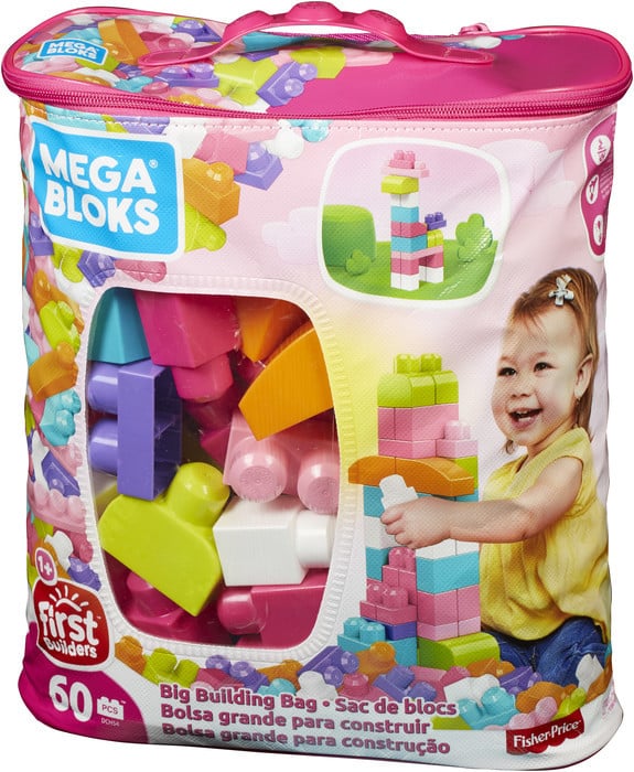 Mega Bloks Jätti Rakennussetti Pinkki 60 osaa 1 Mega Bloks Jätti Rakennussetti Pinkki 60 osaa