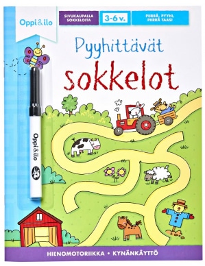 Oppi&Ilo Pyyhittävät sokkelot pyyhittävä tehtäväkirja 1 Oppi&Ilo Pyyhittävät sokkelot pyyhittävä tehtäväkirja