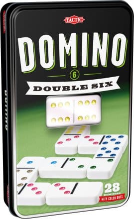 Domino Double 6 metallirasiassa 1 Domino Double 6 metallirasiassa