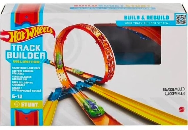 Hot Wheels Track Builder Loop-ratasetti 1 Hot Wheels Track Builder Loop-muksumassi.fi