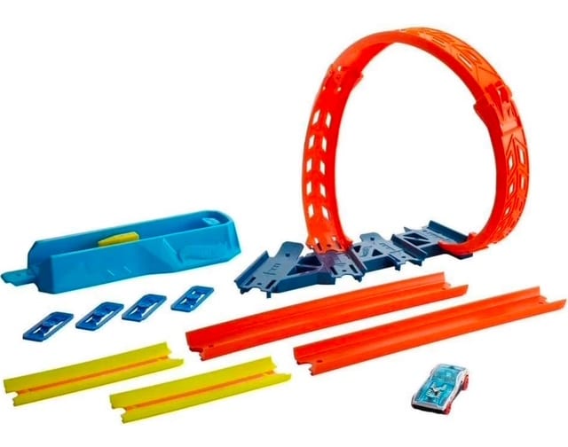 Hot Wheels Track Builder Loop-ratasetti 3 Hot Wheels Track Builder Loop-muksumassi.fi