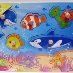 Pienten lasten nuppipalapeli kalat