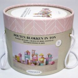 Little Dutch vaaleanpunainen palikkalaatikko