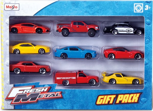 Maisto metalliset pikkuautot 9-pack 1 Maisto metalliset pikkuautot 9-pack