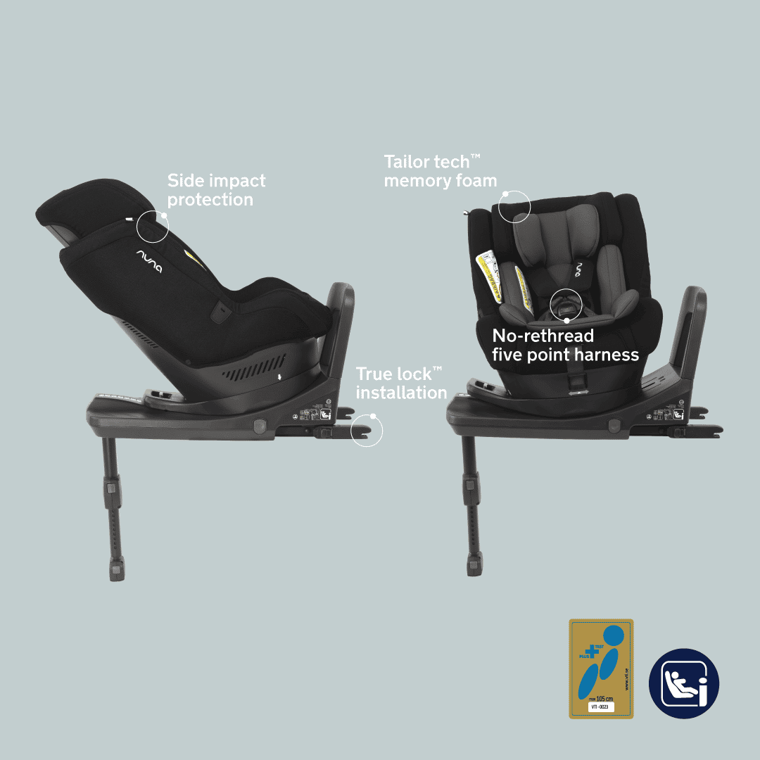 Nuna Norr Turvaistuin 0-18kg Caviar 3 Nuna Norr Turvaistuin 0-18kg Caviar - Image 3