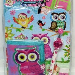 Pöllö -lompakko ja päiväkirjasetti