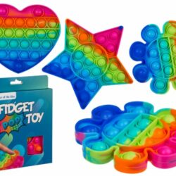 Fidget Pop Toy Pop It Rainbow -kukka