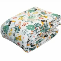 Sängyn reunapehmuste 30x360 cm tropiikki