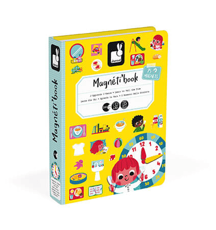 Janod Magneettikirja kellonajat 1 Janod Magneettikirja kellonajat