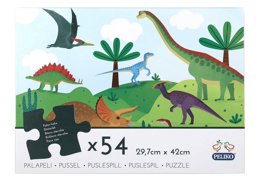 Peliko palapeli Dinosaurukset 54 palaa 1 Peliko palapeli Dinosaurukset 54 palaa-muksumassi.fi