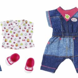 Baby Born -nuken vaatesetti Farkkuhaalari ja vihreät kengät