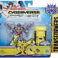 Transformers Starscream ja Demolition Destroyer -hahmot