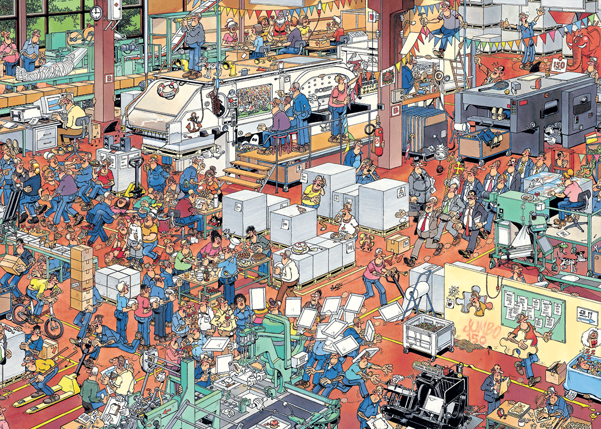 Jan Van Haasteren Comic puzzle The Puzzle Factory 1000 palaa 2 Jan Van Haasteren Comic puzzle The Puzzle Factory
