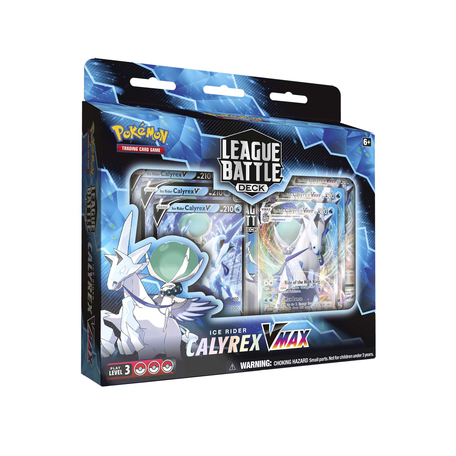 Pokémon TCG: Ice Rider Calyrex VMAX League Battle Deck -Lahjapakkaus 1 Pokémon TCG: Ice Rider Calyrex VMAX League Battle Deck -Lahjapakkaus