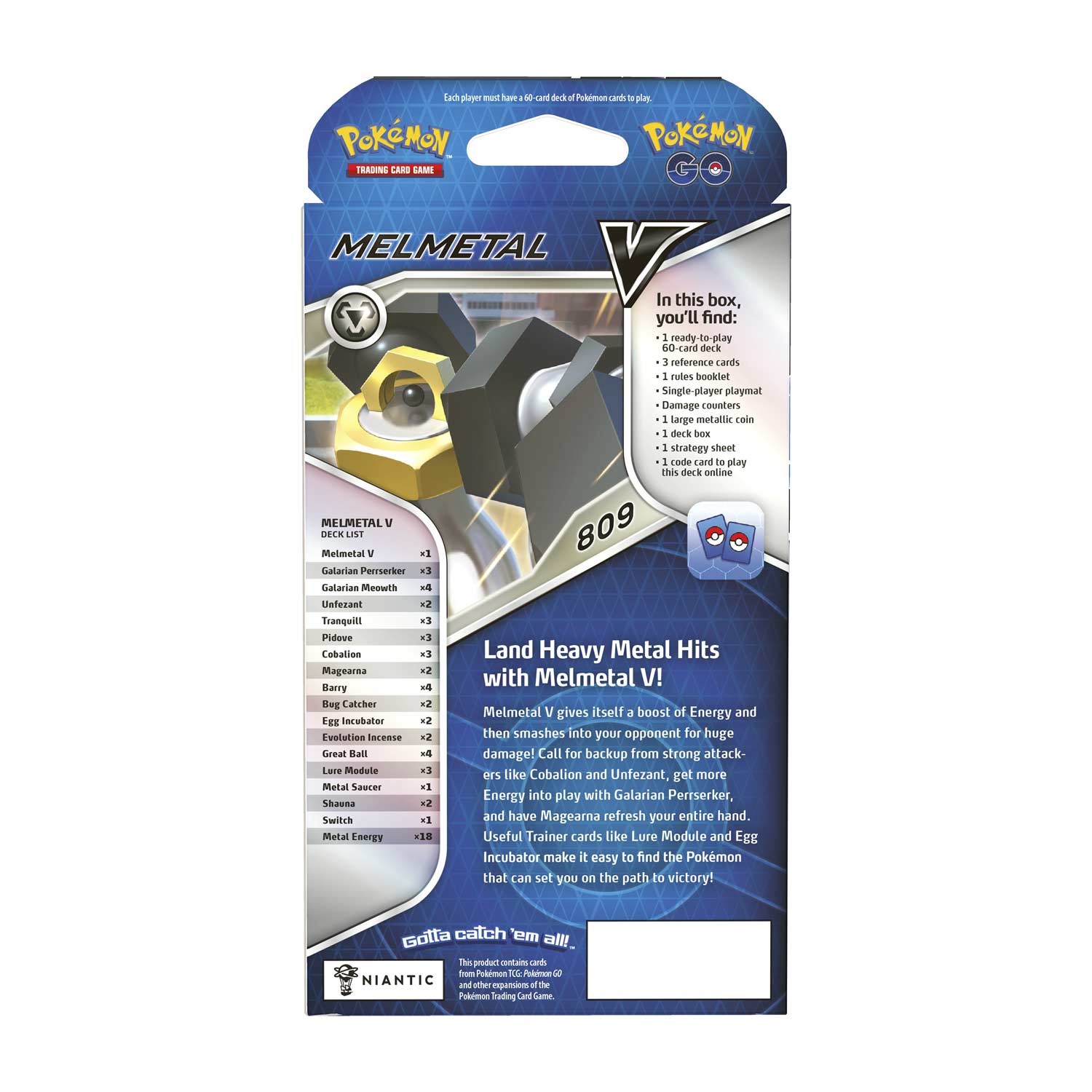 Pokemon TCG Pokemon Go Melmetal V Battle deck 3 Pokemon TCG Pokemon Go Melmetal V Battle deck