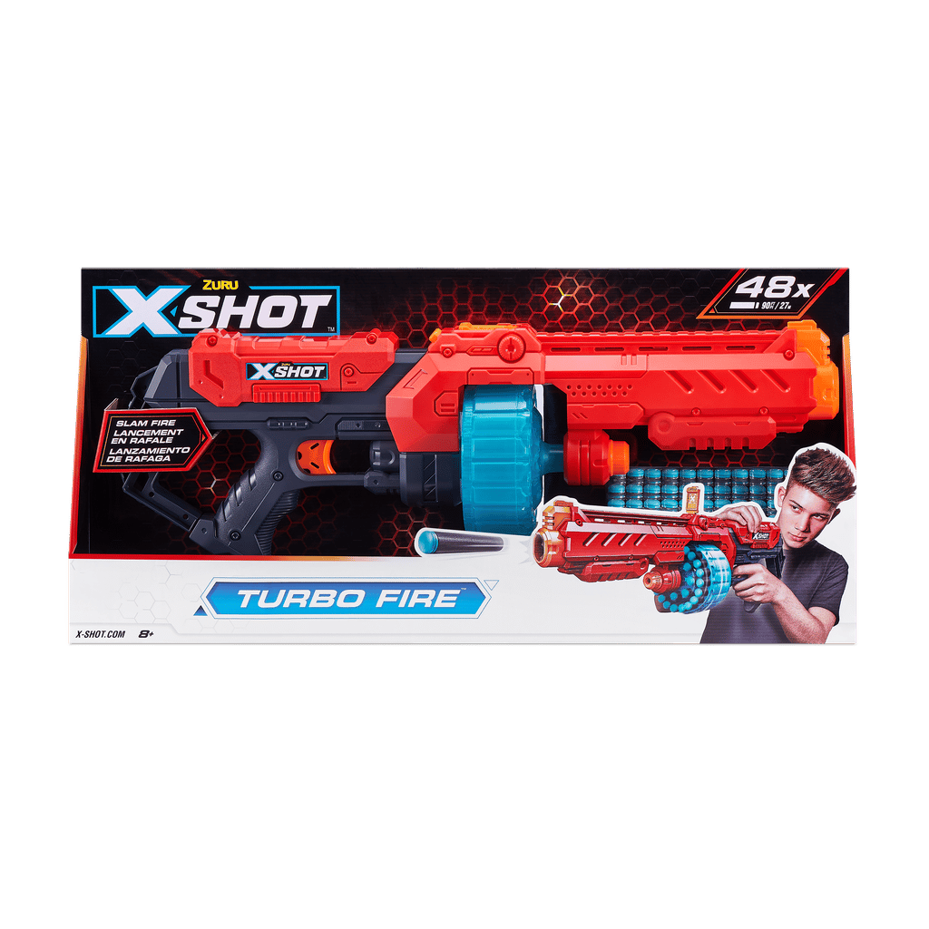 X-Shot Turbo Fire vaahtomuoviammusase 1 X-Shot Turbo Fire vaahtomuoviammusase