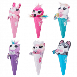 Coco Cones -pehmolelu tötterössä