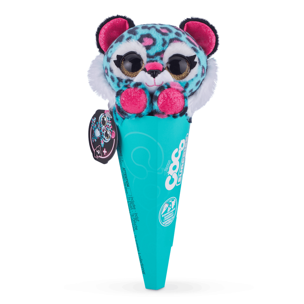 Coco Surprise Neon plush toy with baby collectible pencil topper surprise in cone Coco Surprise Neon