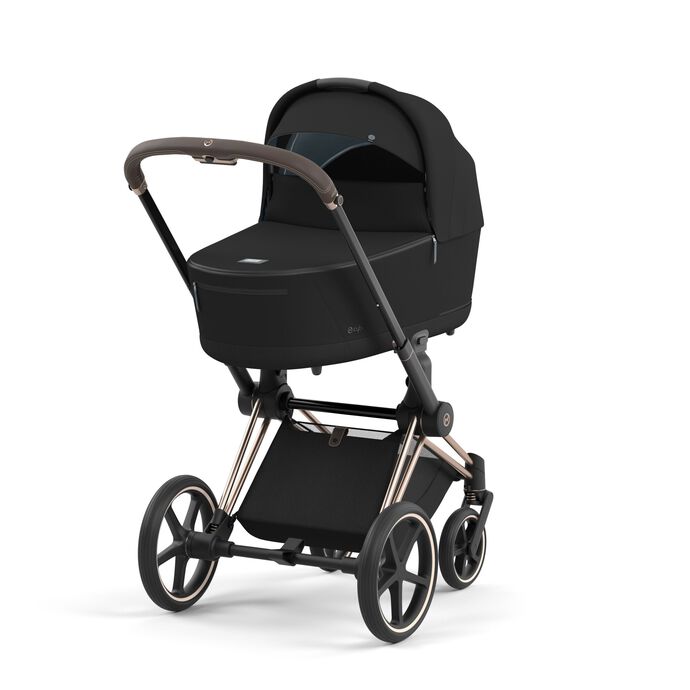 Cybex Priam 4 yhdistelmävaunut ruusukulta rungolla, Sepia Black 1 Cybex priam ruusukulta runko