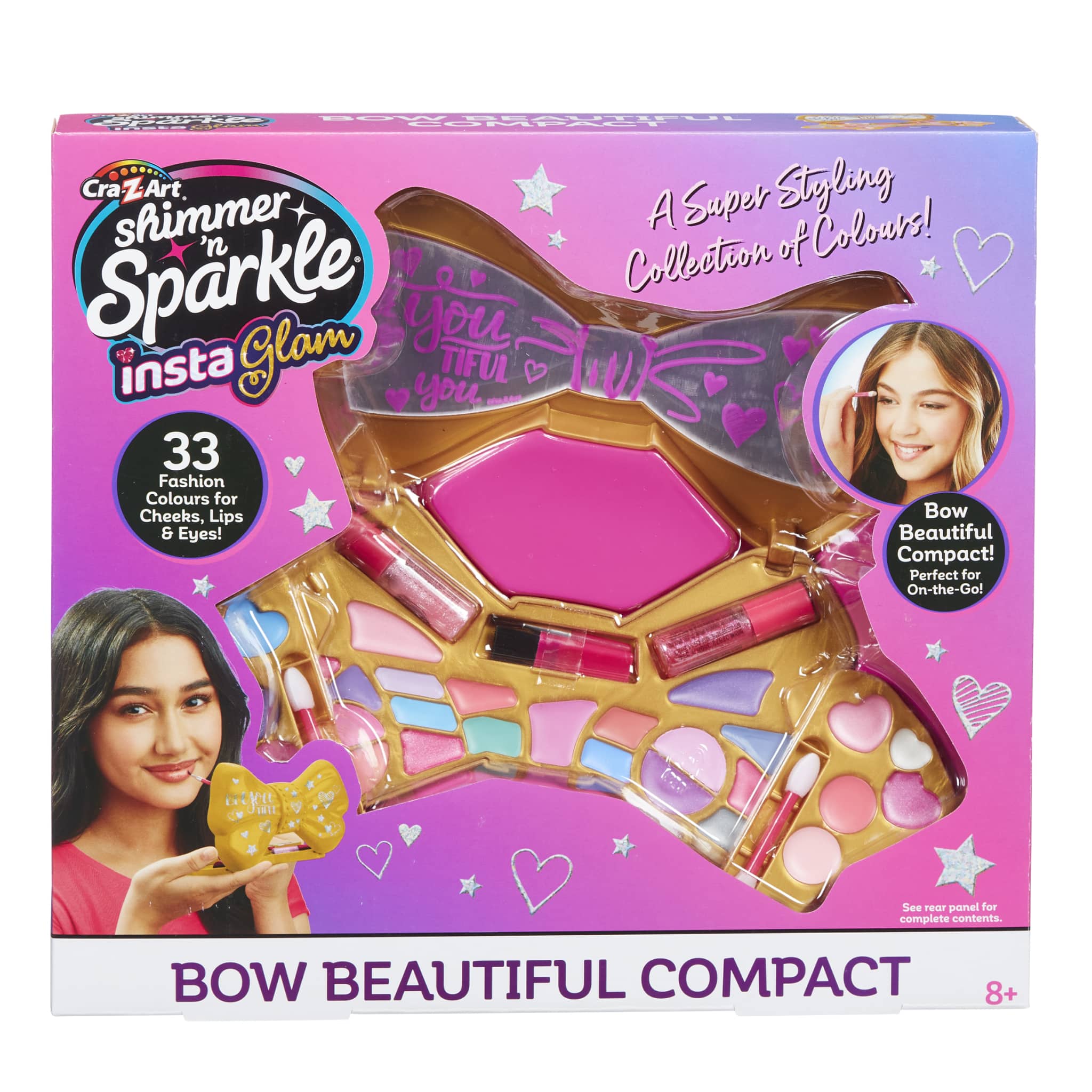 SHIMMER N SPARKLE INSTAGLAM BOW BEAUTIFUL COMPACT 5 SHIMMER N SPARKLE INSTAGLAM BOW BEAUTIFUL COMPACT