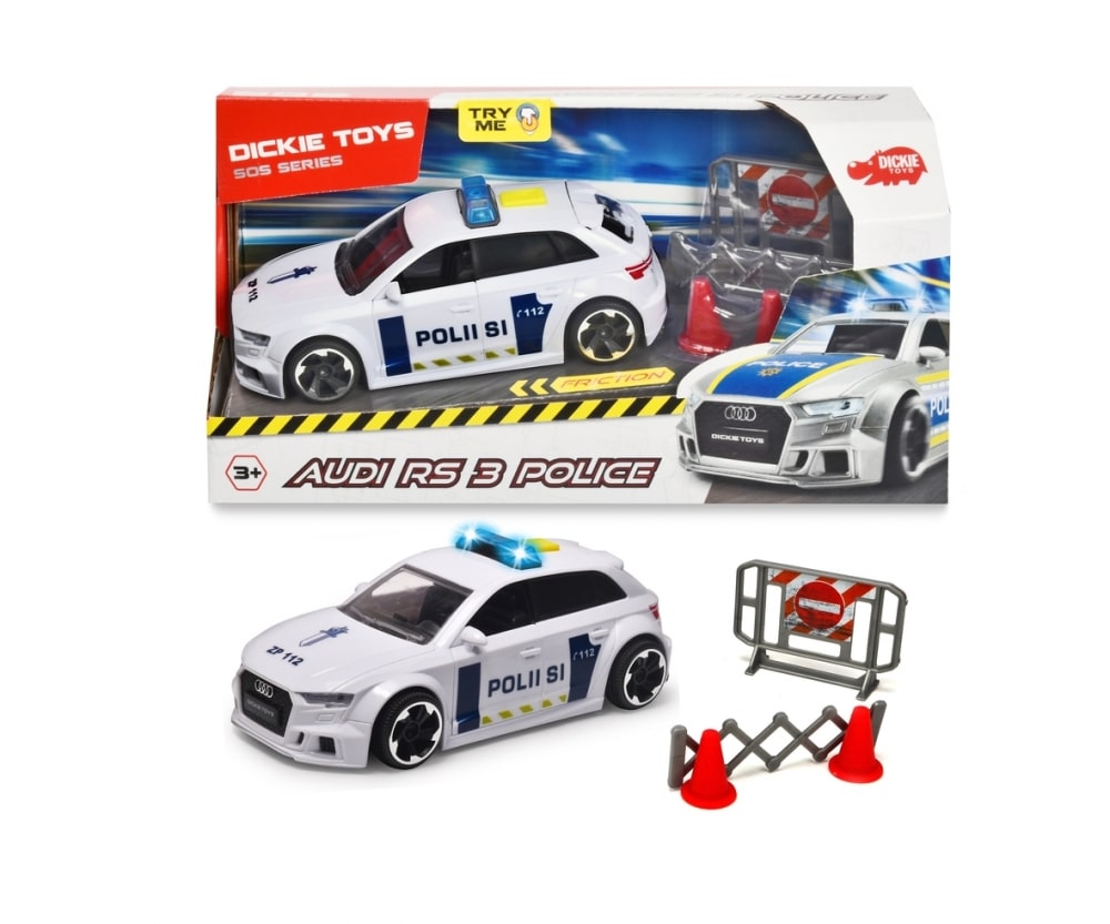 Dickie Toys suomalainen poliisiauto Audi RS3 1 Dickie Toys suomalainen poliisiauto Audi RS3