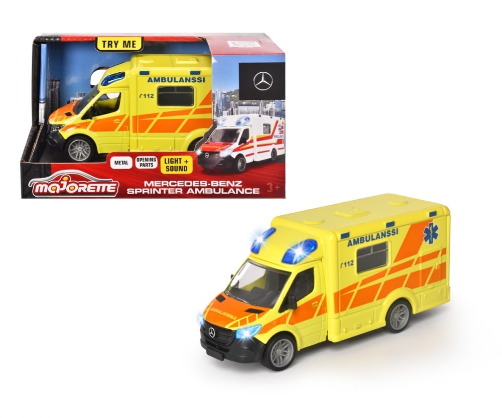 Majorette Mercedes-Benz Sprinter Ambulanssi 1 Majorette Mercedes-Benz Sprinter Ambulanssi