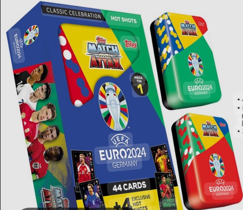 Match Attax Mega Tin jalkapallokortit Euro 2024 1 Match Attax Mega Tin jalkapallokortit Euro 2024