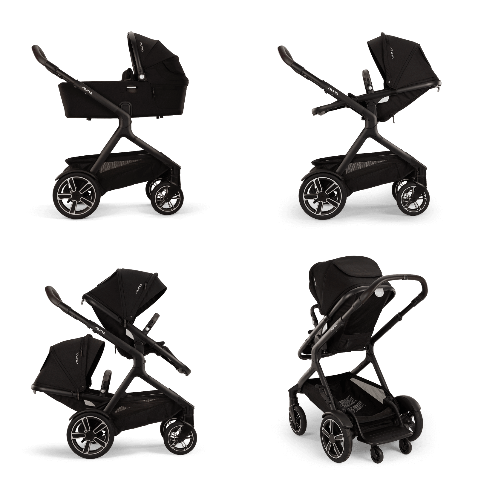 Nuna Demi Next yhdistelmävaunut Caviar 11 Nuna Demi Next yhdistelmävaunut