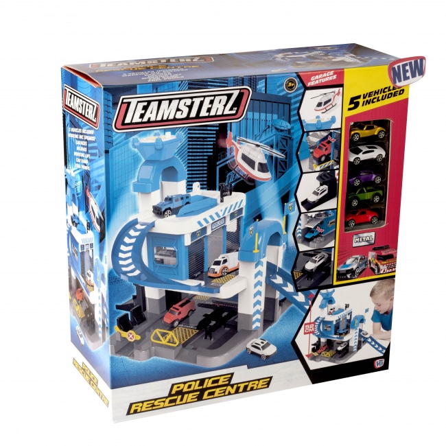 Teamsterz Poliisiasema + 5 ajoneuvoa 1 Teamsterz Poliisiasema