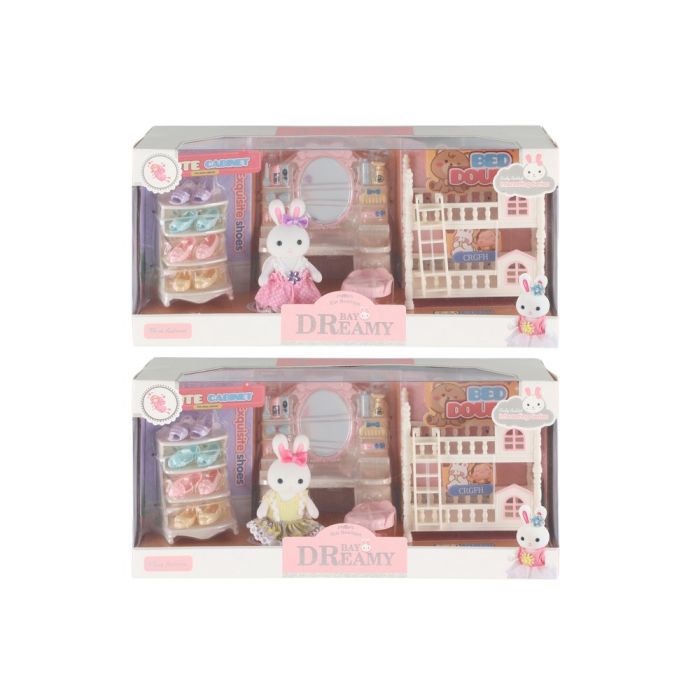 Dreamy Pupu ja pukeutumishuone leikkisetti 1 Dreamy Pupu ja pukeutumishuone