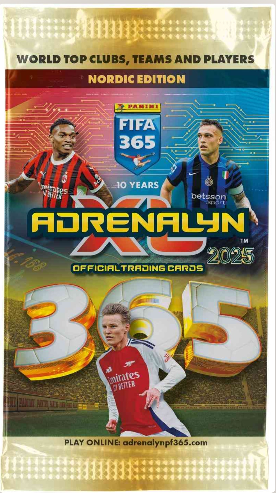 Panini FIFA 365 Adrenalyn XL 2025 Jalkapallo keräilykortti boosteri 1 Panini FIFA 365 Adrenalyn XL 2025 Jalkapallo keräilykortti boosteri