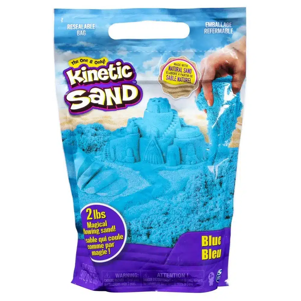 Kinetic Sand taikahiekka sininen 1 Kinetic Sand taikahiekka-muksumassi.fi
