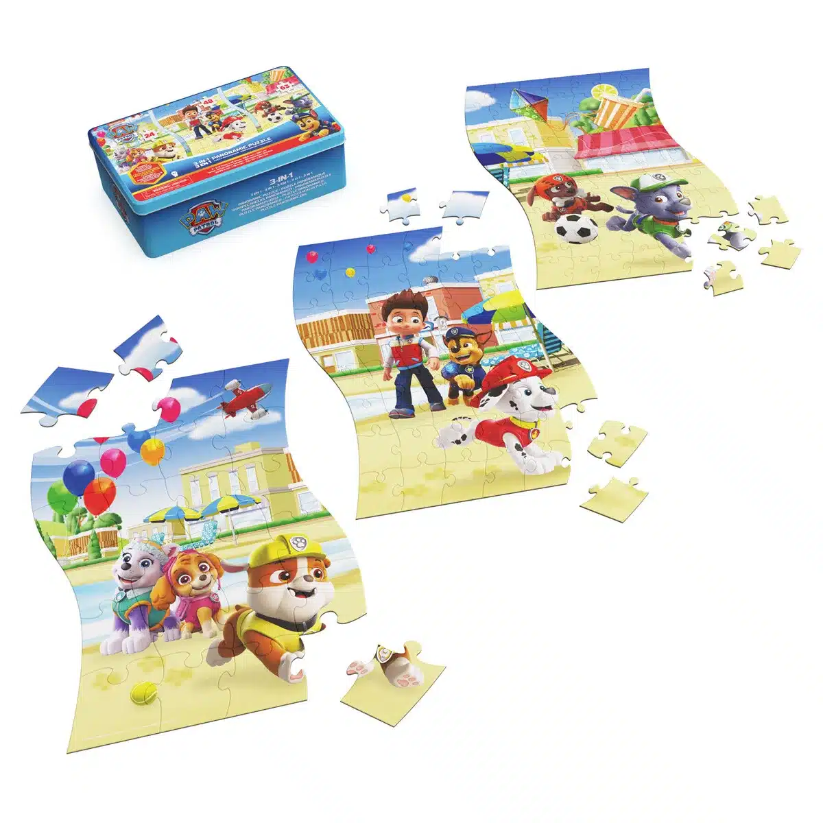 Paw Patrol Panoramic Puzzle 3 in 1 3 Paw Patrol Panoramic Puzzle 3 in 1