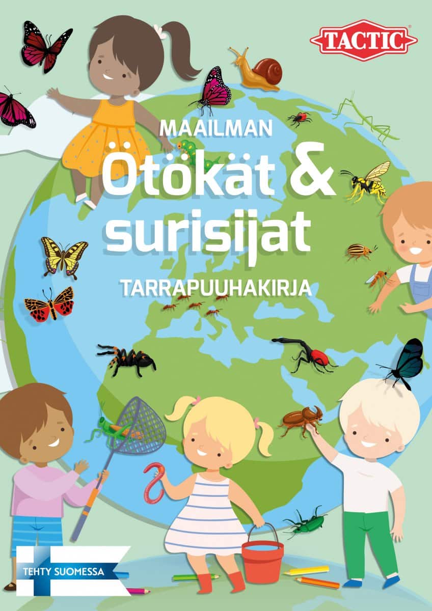 Maailman ötökät ja surisijat tarrapuuhakirja 1 Maailman ötökät ja surisijat tarrapuuhakirja-muksumassi.fi