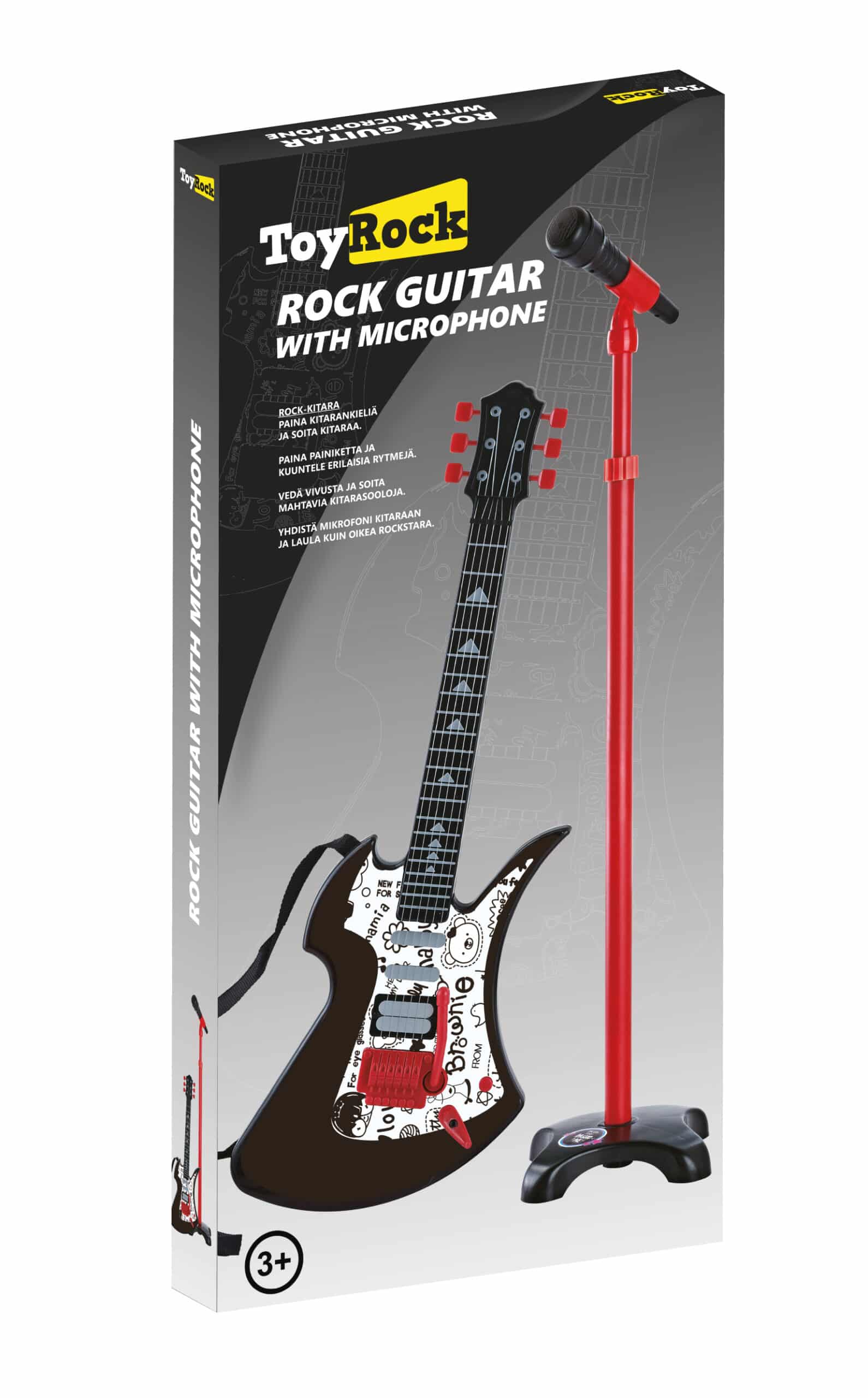 ROCK-KITARA+MIKROFONI JA JALUSTA 1 ROCK-KITARA+MIKROFONI JA JALUSTA-muksumassi.fi