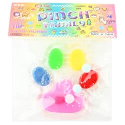 SQUISHY CAT PAW 180G CLEAR RAINBOW 13,5cm Puristelutassu