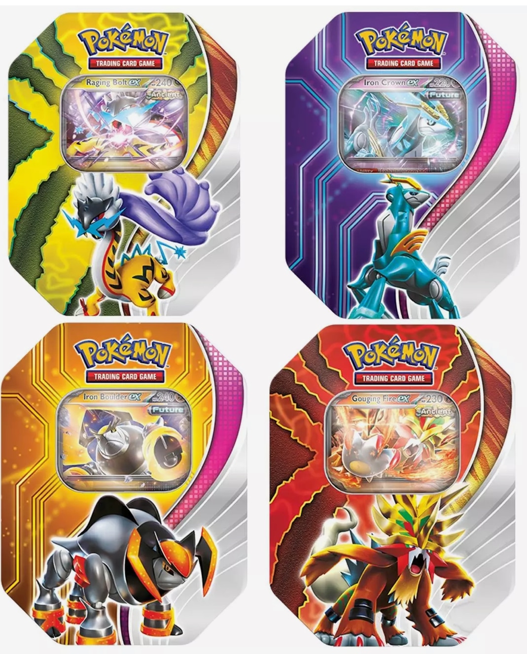 Pokémon TCG Paradox Destinies tin -metallirasia 1 Pokémon TCG Paradox Destinies tin-muksumassi.fi