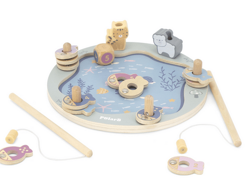 PolarB Puinen Magneettinen Kalastuspeli 3 PolarB Puinen Magneettinen Kalastuspeli