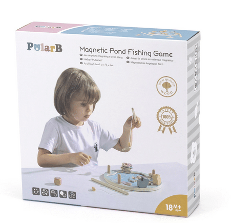 PolarB Puinen Magneettinen Kalastuspeli 4 PolarB Puinen Magneettinen Kalastuspeli