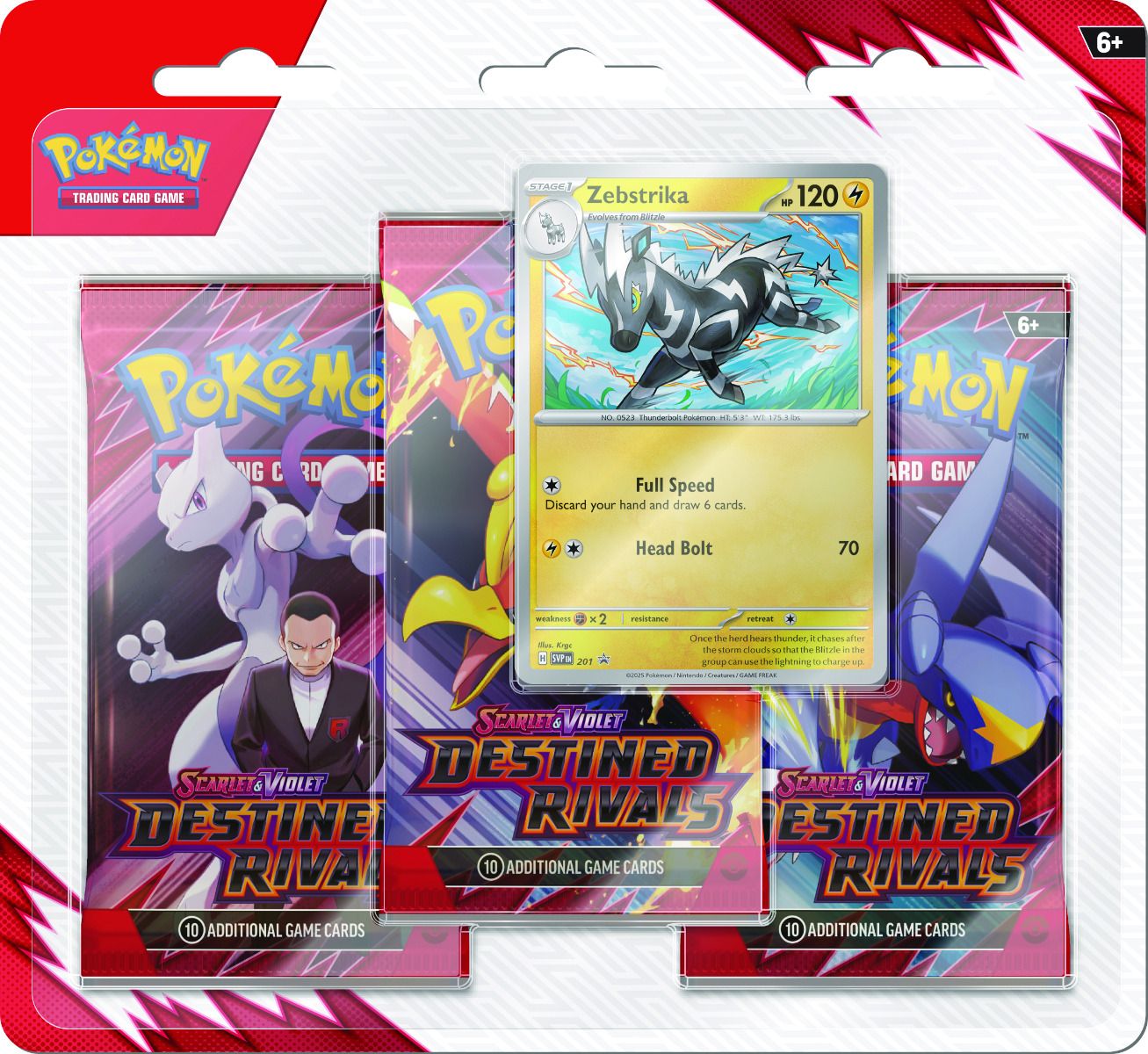 Pokémon SV10 Scarlet & violet Destined Rivals 3 pkt boosteri