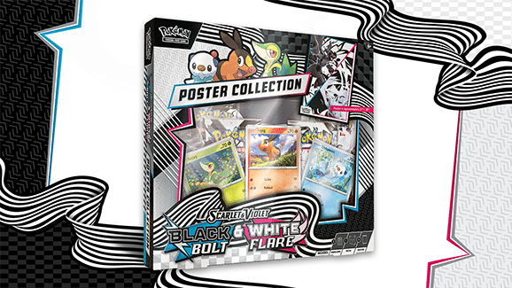 Pokémon TCG: Scarlet & Violet 10.5 - Black Bolt & White Flare Unova Poster collection lahjapakkaus 1 Pokémon TCG: Scarlet & Violet 10.5 - Black Bolt & White Flare Unova Poster collection-muksumassi.fi