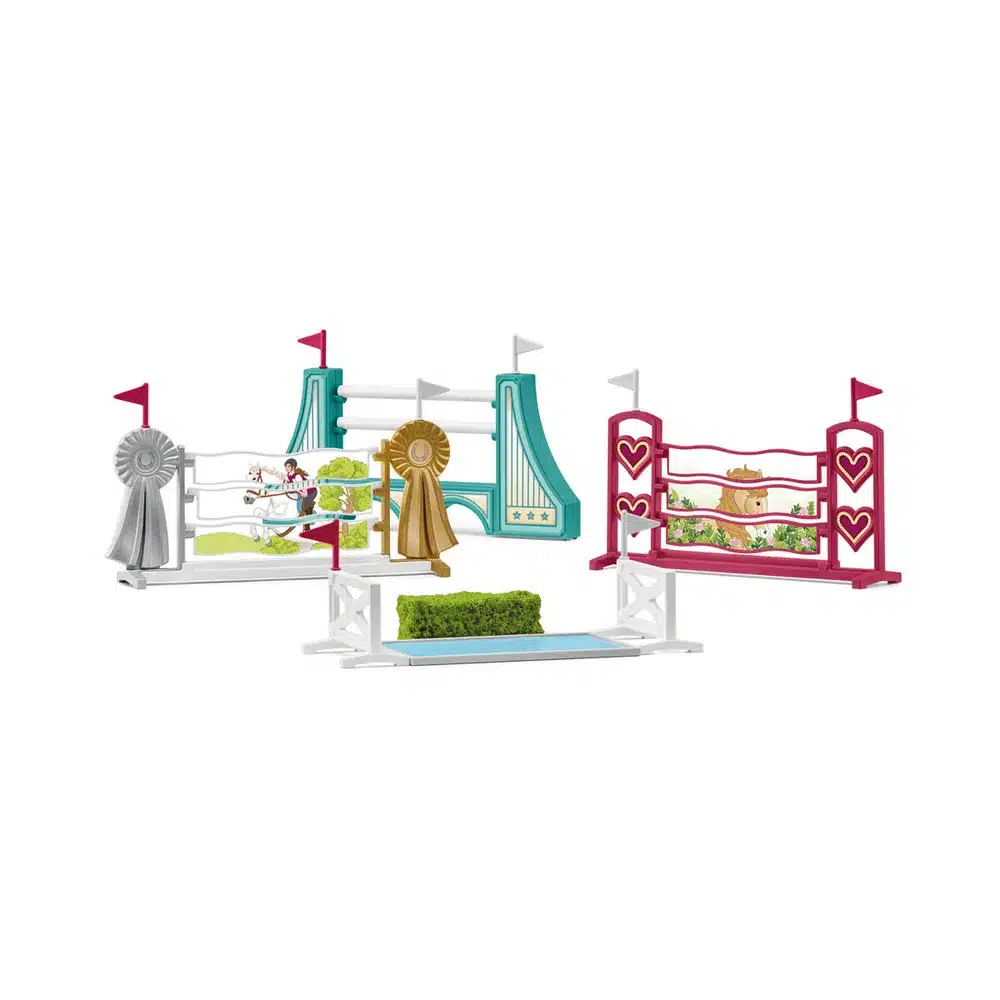 Schleich Horse Estekilpailu 2 Schleich Horse Obstacle Course Accessories-muksumassi.fi