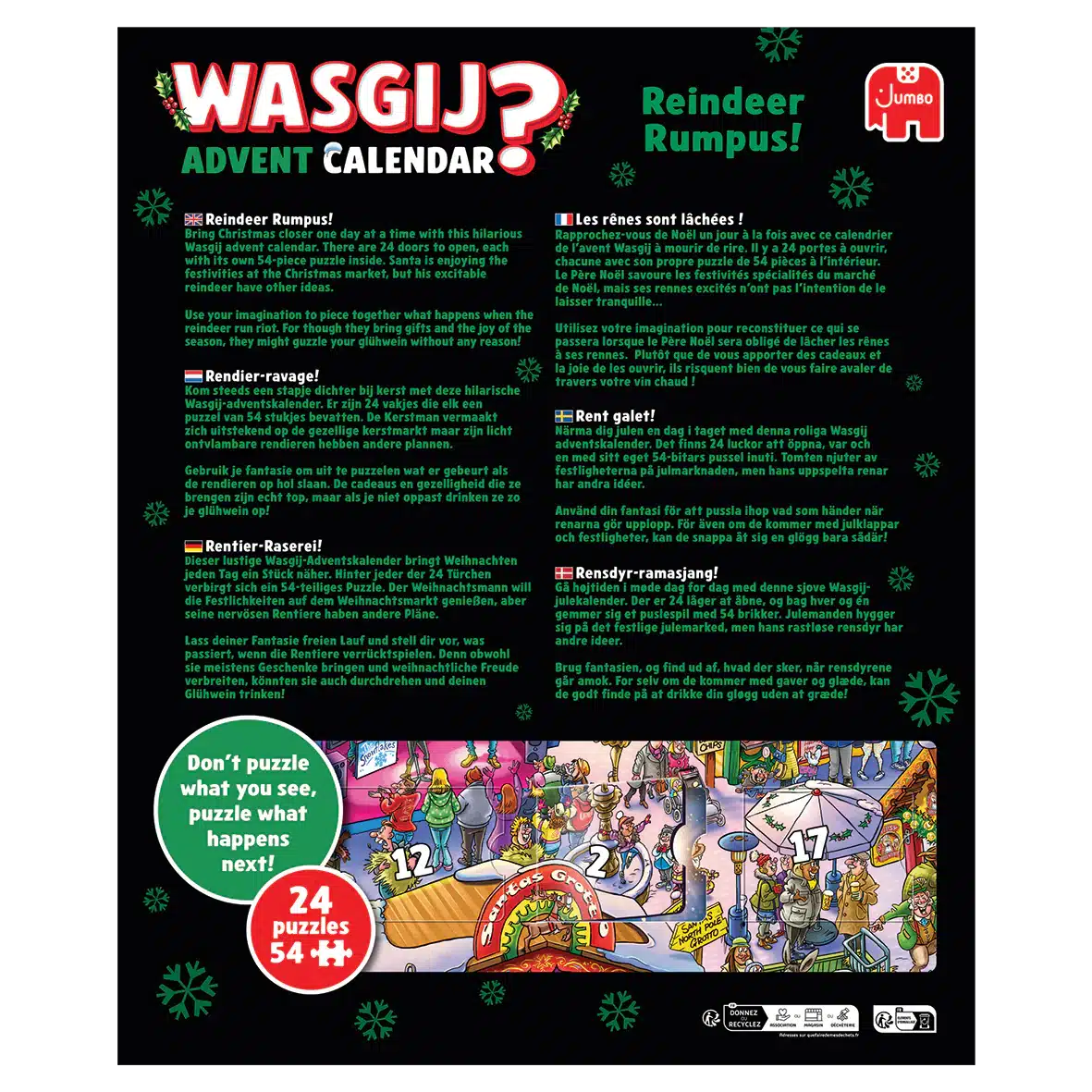 Wasgij? Joulukalenteri Reindeer Rumpus! 2025 2 Wasgij? Joulukalenteri Reindeer Rumpus! 2025 - Image 2