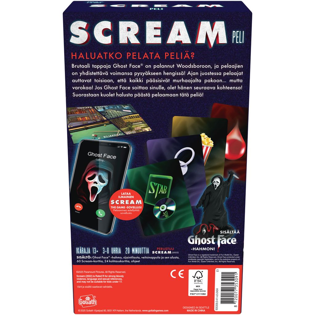 SCREAM -peli 2 SCREAM -peli-muksumassi.fi